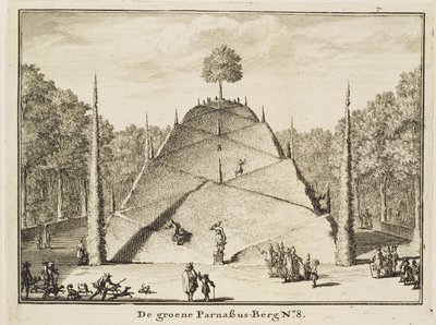 Artificial Mount Parnassus, engraved by Johannes Van den Aveele by Nicolaes Jansz Visscher